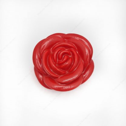 Rosa rossa di Santa Rita con luce